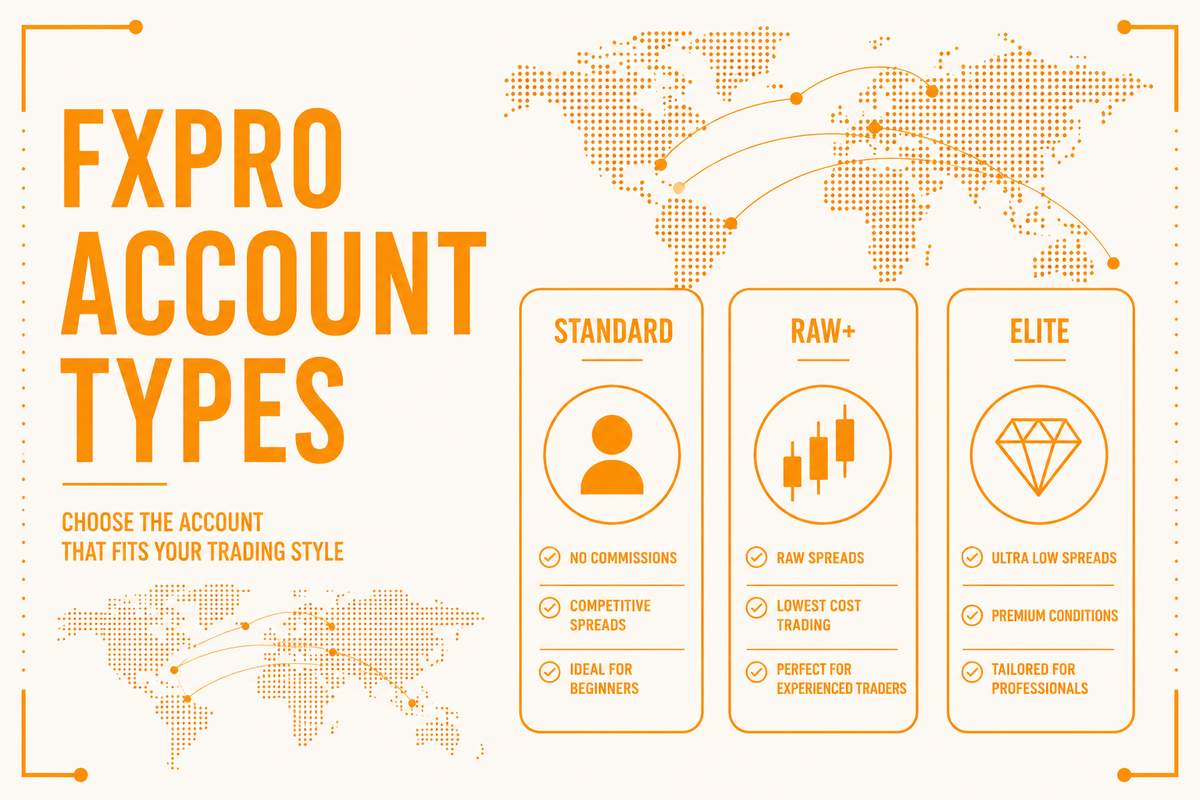 FxPro Account Types: Standard, Raw, and Pro Explained